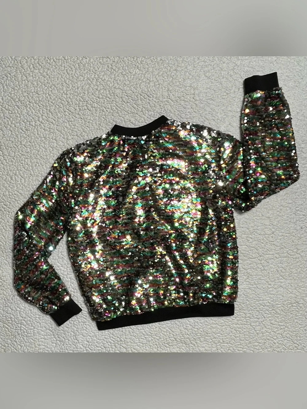 Hayden Los Angeles Girls' Sequined Bomber Jacket